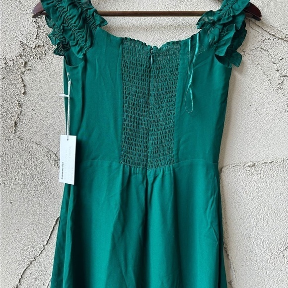 NEW NWT Reformation Gimlet Dress in Emerald Green Size 2 - Picture 8 of 10